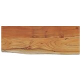 vidaXL Wandschap Acaciahout 80cm met Natuurlijke Rand - 57% Korting
