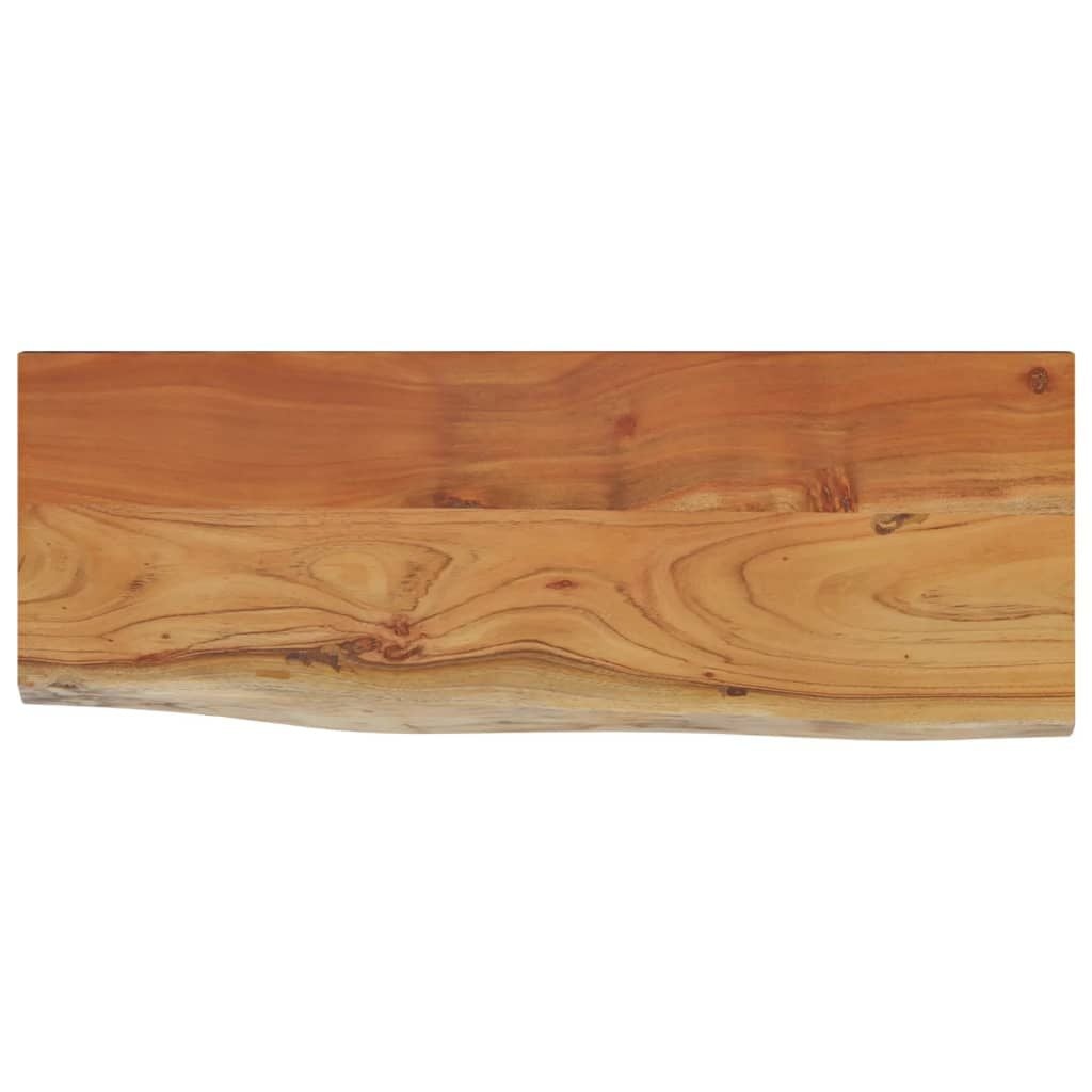 vidaXL Wandschap Acaciahout 80cm met Natuurlijke Rand - 57% Korting