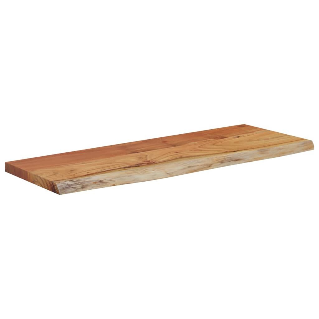 vidaXL Wandschap Acaciahout 80cm met Natuurlijke Rand - 57% Korting