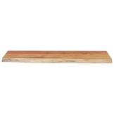 vidaXL Wandschap Acaciahout 80cm met Natuurlijke Rand - 57% Korting
