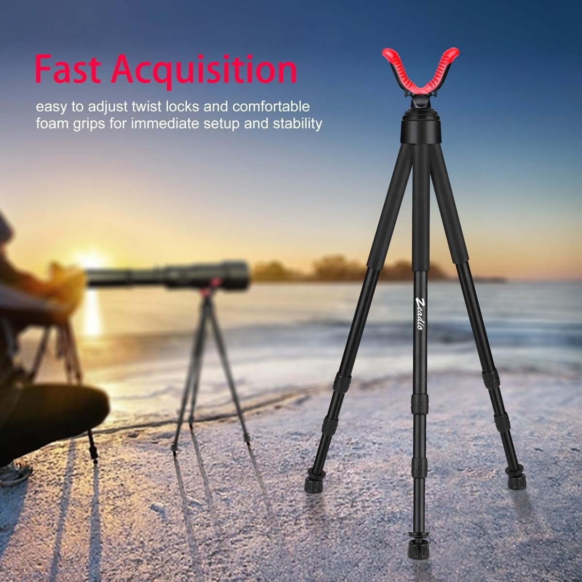 Verstelbare Tripod Steun Zwart 81-165cm - 48% Korting