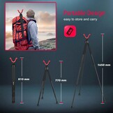 Verstelbare Tripod Steun Zwart 81-165cm - 48% Korting