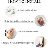 Set van 3 Moderne Canvas Schilderijen - Rode Bloemen (29% Korting)