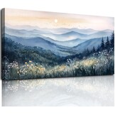 Set van 3 Moderne Canvas Schilderijen - Rode Bloemen (29% Korting)