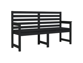 VidaXL Tuinbank Grenenhout Zwart - 54% Korting