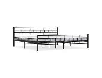 VidaXL Bedframe Staal Zwart 200x200cm - 57% Korting!