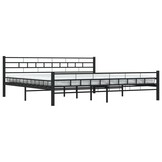 VidaXL Bedframe Staal Zwart 200x200cm - 57% Korting!