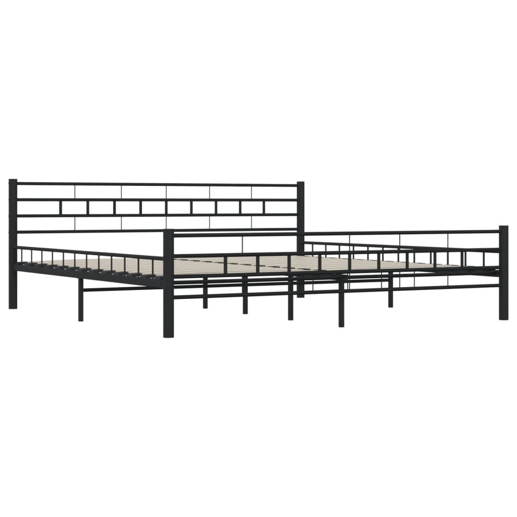 VidaXL Bedframe Staal Zwart 200x200cm - 57% Korting!