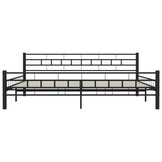 VidaXL Bedframe Staal Zwart 200x200cm - 57% Korting!