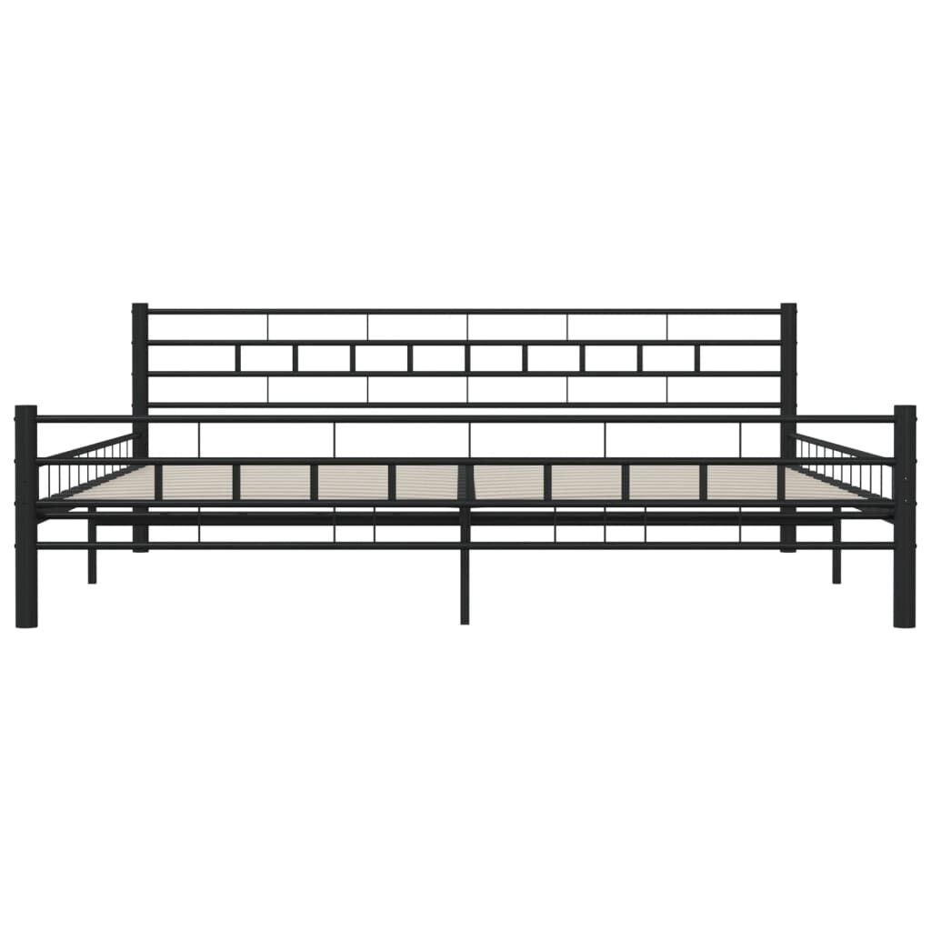 VidaXL Bedframe Staal Zwart 200x200cm - 57% Korting!
