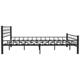 VidaXL Bedframe Staal Zwart 200x200cm - 57% Korting!