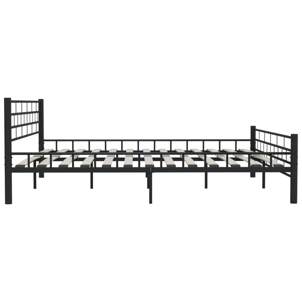 VidaXL Bedframe Staal Zwart 200x200cm - 57% Korting!