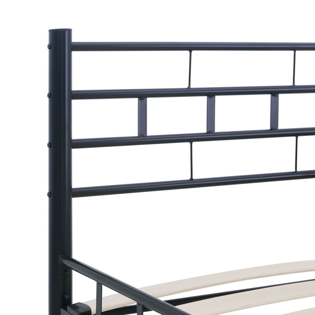 VidaXL Bedframe Staal Zwart 200x200cm - 57% Korting!