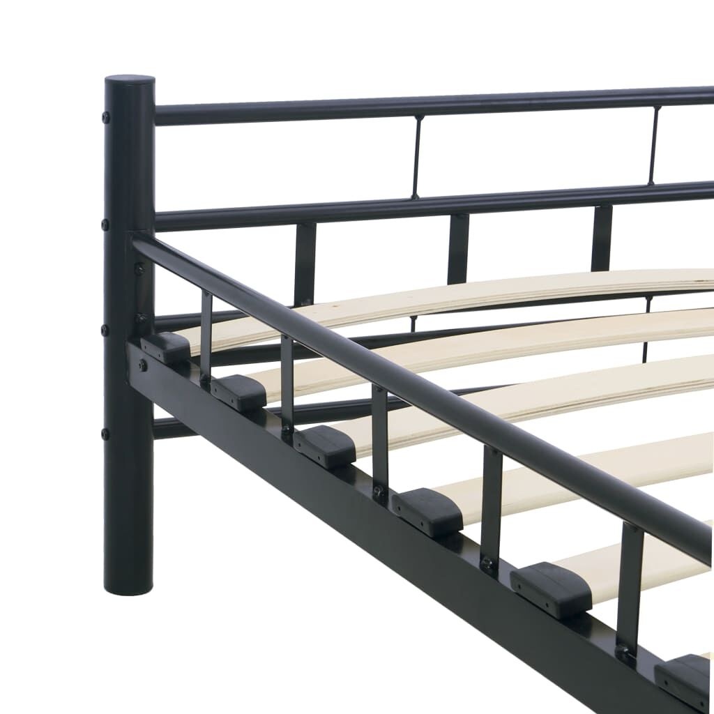 VidaXL Bedframe Staal Zwart 200x200cm - 57% Korting!
