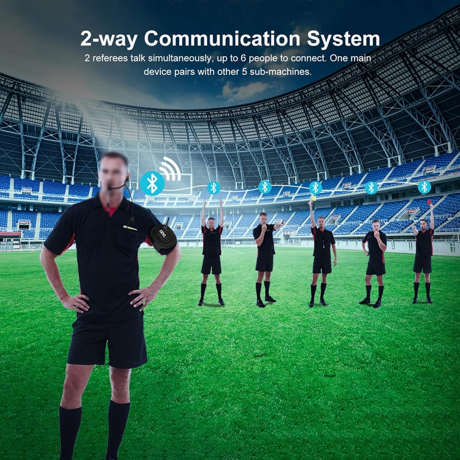 Scheidsrechter Intercom Bluetooth (2-pack) - 34% Korting!