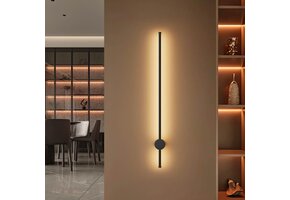 Lange LED Wandlamp Zwart 97cm - 56% Korting!