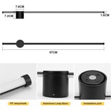 Lange Zwarte LED Wandlamp 97cm - 51% Korting!