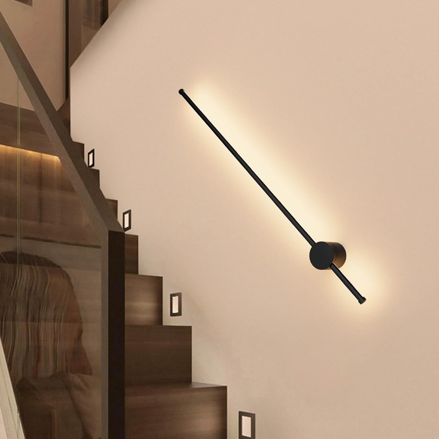 Lange Zwarte LED Wandlamp 97cm - 51% Korting!