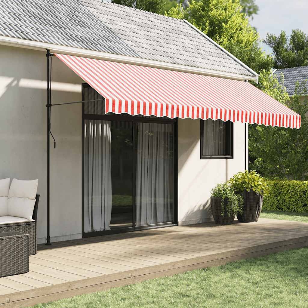 VidaXL Vervangingsdoek Luifel Rood/Wit 4,5x3m (61% Korting)