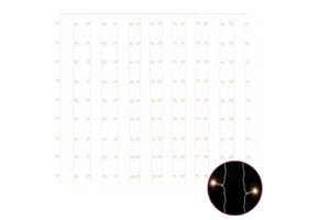 300 LED Lichtsnoergordijn Warmwit 3x3m - 67% Korting!