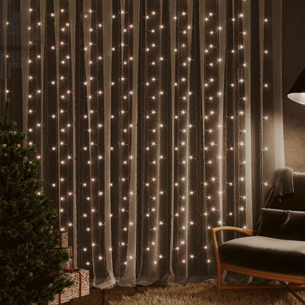 Lichtsnoergordijn 300 LED's Warmwit 3x3m - 57% Korting