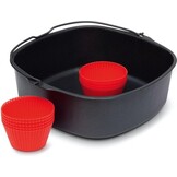 Airfryer Ovenschaal met Muffinvormen - 70% Korting!