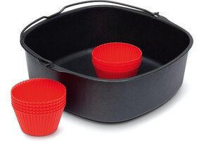 Airfryer Ovenschaal met Muffinvormen - 70% Korting!