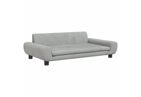 vidaXL Hondenmand Fluweel Grijs 100x54x33cm - 47% Korting!