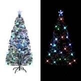 vidaXL Glasvezel Kerstboom 210cm met LED - 56% Korting!