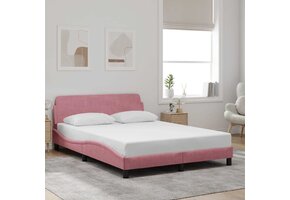 vidaXL Roze Fluwelen Bedframe 120x200 cm - 47% Korting!