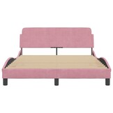 Retrotje: VidaXL Fluweel Bedframe Roze 120x200cm - 41% Korting
