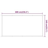 vidaXL Verticale Luifel 140x600 cm Wit - 56% Korting!