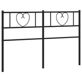 vidaXL Hoofdbord Metaal Zwart 160 cm - 44% Korting!