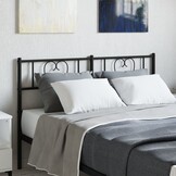 vidaXL Hoofdbord Metaal Zwart 160 cm - 44% Korting!