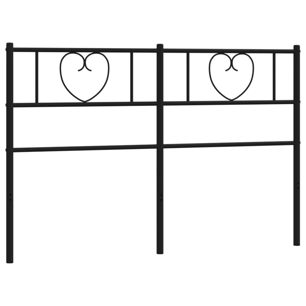 vidaXL Hoofdbord Metaal Zwart 160 cm - 44% Korting!