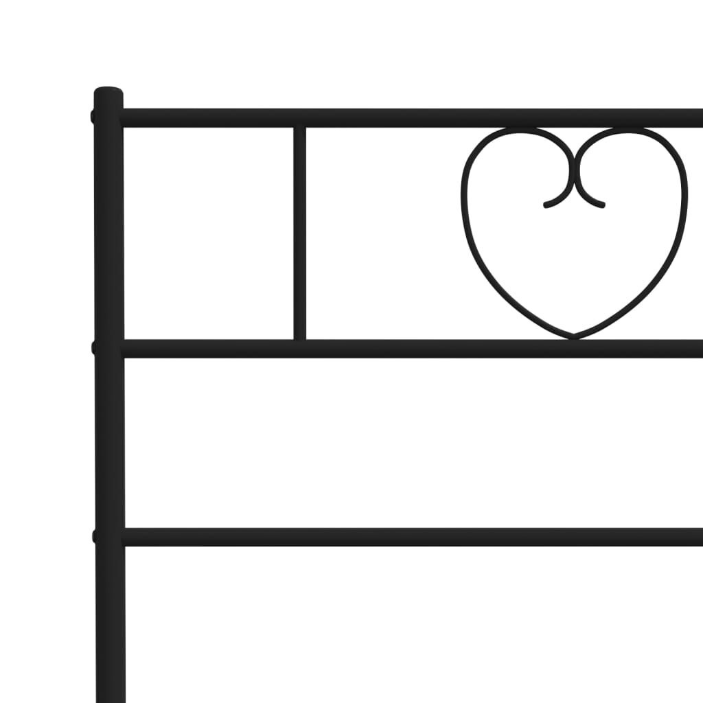 vidaXL Hoofdbord Metaal Zwart 160 cm - 44% Korting!