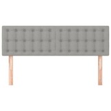 Hoofdborden Set (2 st) - Stof Lichtgrijs - 72x5x78/88 cm - 61% Korting