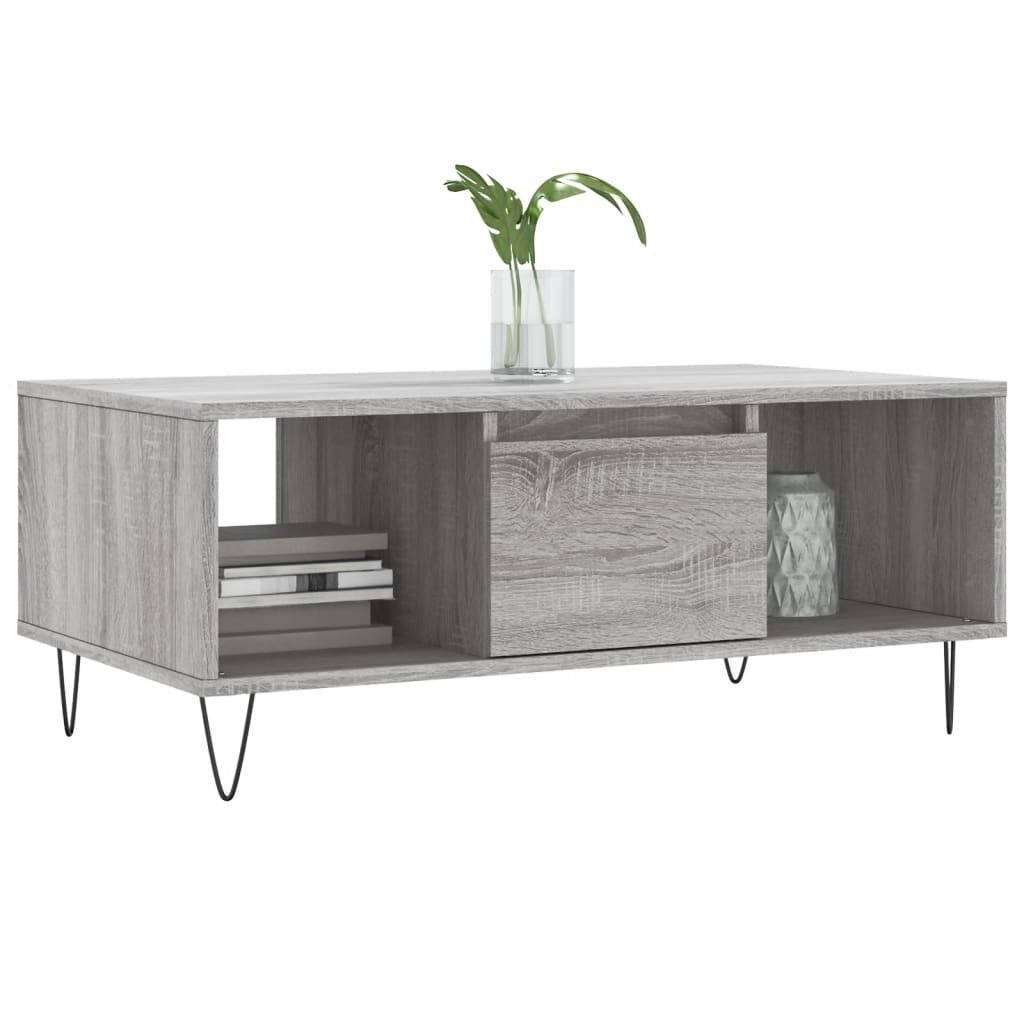 vidaXL Salontafel Grijs Sonoma 68% Korting!