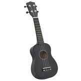 28% Korting! VidaXL Kinder Ukulele Sopraan 21'' Zwart