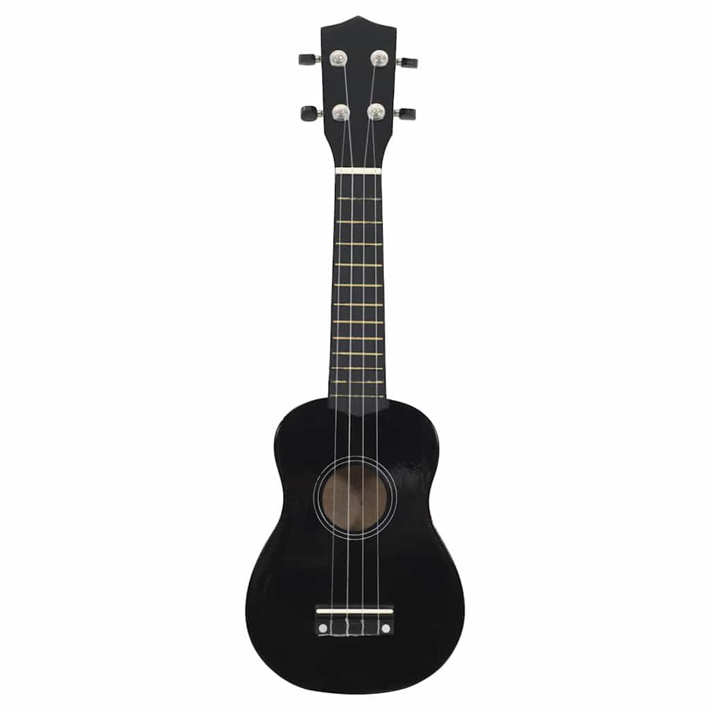 28% Korting! VidaXL Kinder Ukulele Sopraan 21'' Zwart