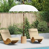 vidaXL Balinese Parasol Crème - 35% Korting!