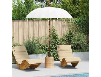 vidaXL Balinese Parasol Crème - 35% Korting!