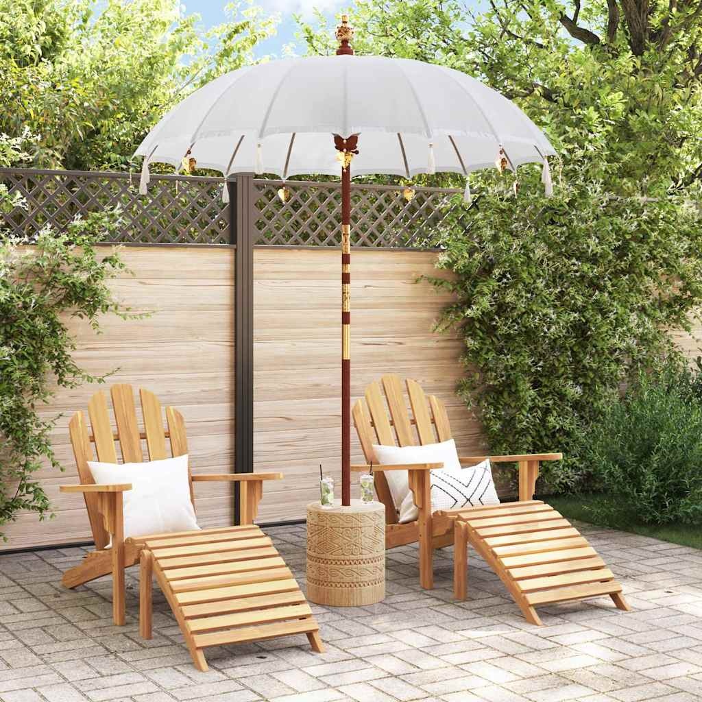 vidaXL Balinese Parasol Crème - 35% Korting!
