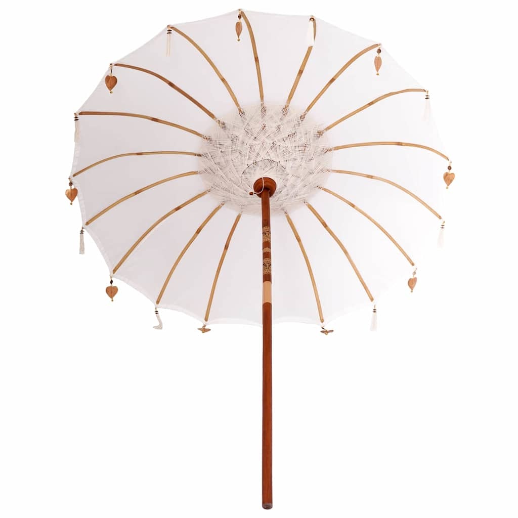 vidaXL Balinese Parasol Crème - 35% Korting!