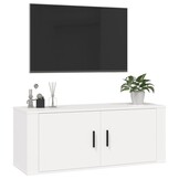 Tv-wandmeubel Wit 100x34,5x40 cm - 60% Korting