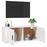Tv-wandmeubel Wit 100x34,5x40 cm - 60% Korting