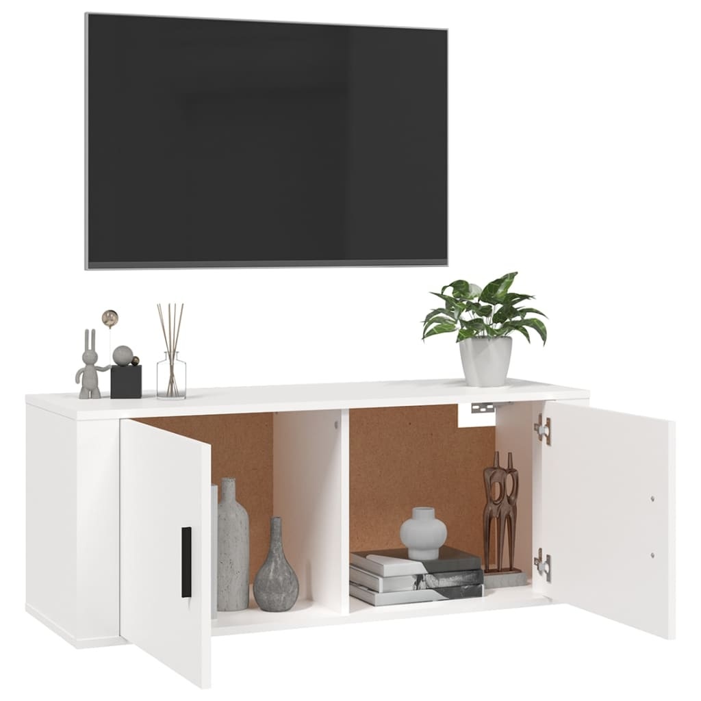 vidaXL TV-wandmeubel Wit 100x34,5x40 cm - 34% Korting!