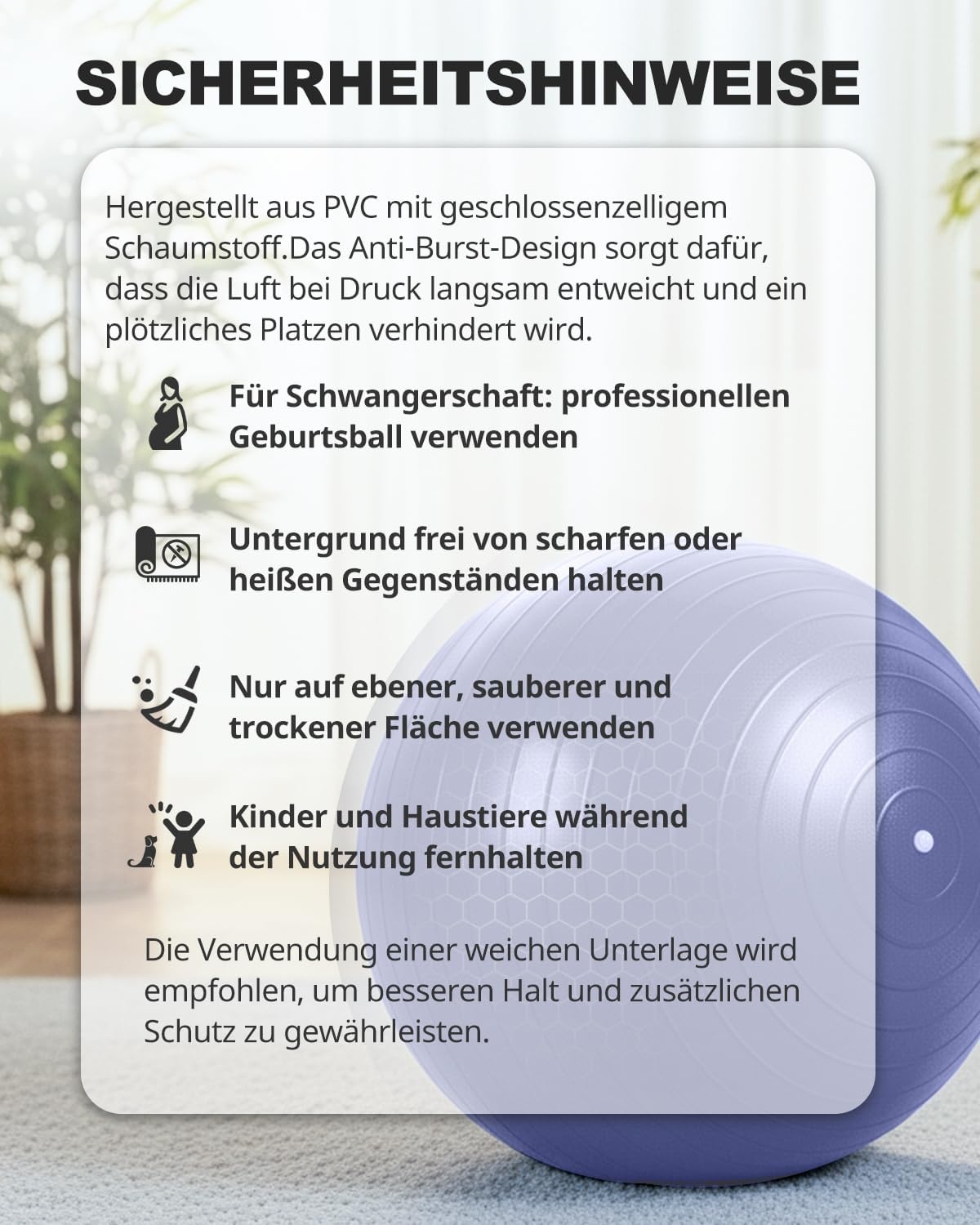 Trideer Yogabal - diverse maten & kleuren | 32% Korting