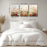 Canvas Schilderijen Set Rode Bloemen - 58% Korting