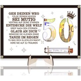 Cadeau voor 50e Verjaardag Man/Vrouw: Geldcadeau & Fotolijst met Persoonlijke Boodschap